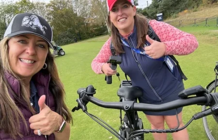 Es una primicia en el golf profesional: se espera que miles de aficionados acudan en bicicleta a la Solheim Cup, así que lo intentamos a lo holandés.