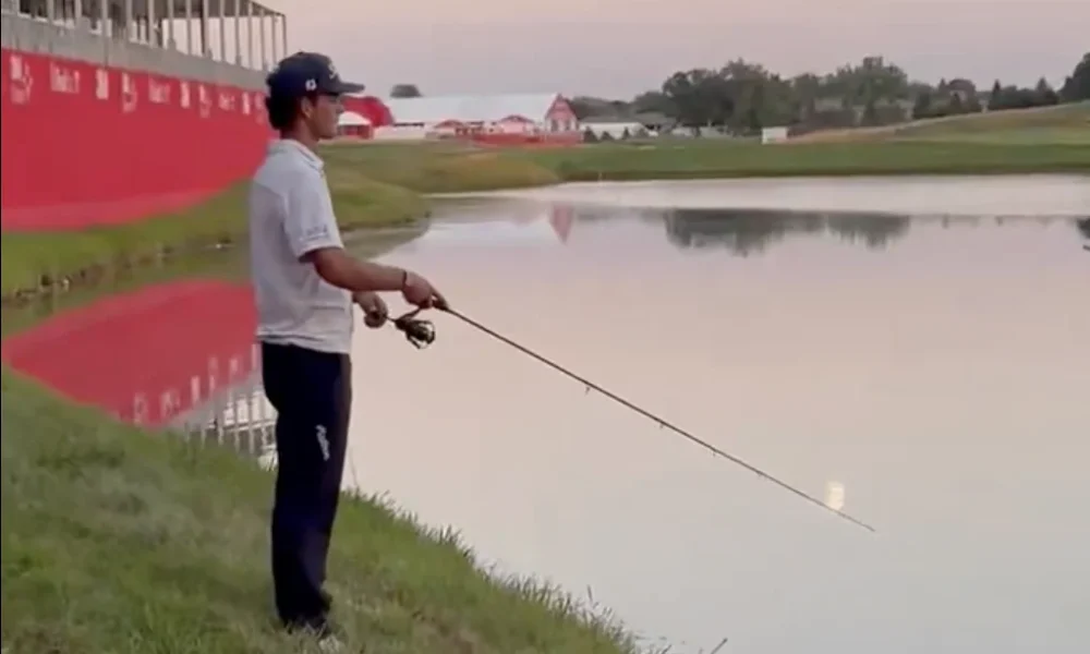 ¿Te has fijado en cómo celebra Jackson Koivun su primera victoria en el PGA Tour... pescando?