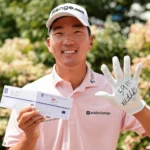 No te pierdas cómo Michael Kim remata una espectacular ronda de 59 con un golpe de 24 pies de «birdie» en el hoyo 18.