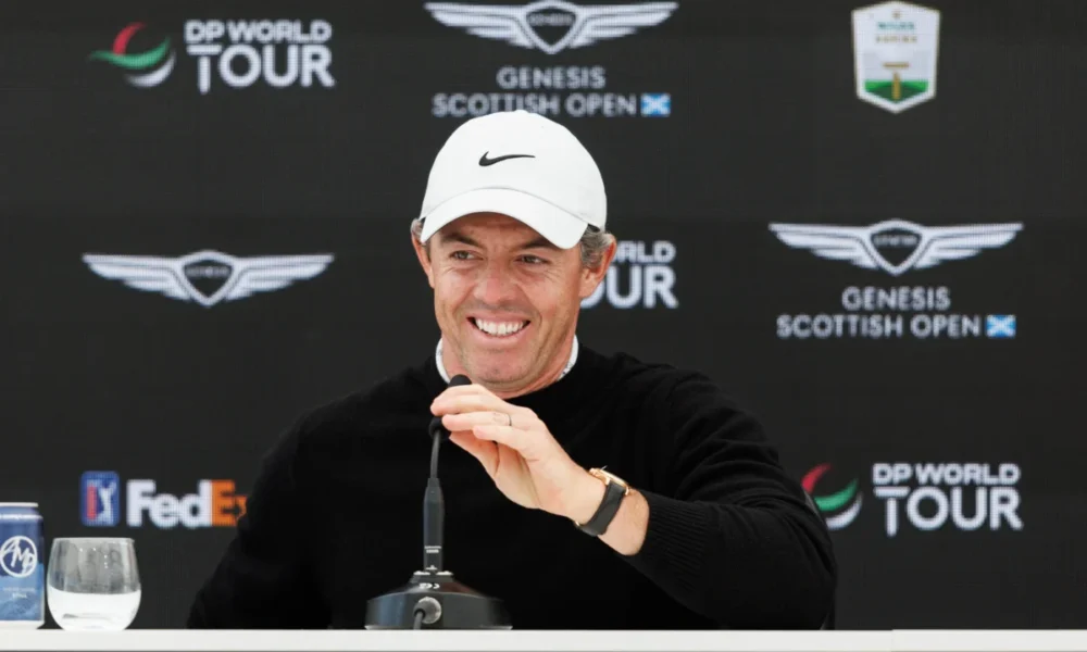 Abierto Británico de 2026: Rory McIlroy bromea sobre cómo Nick Faldo delató su ubicación en un reciente viaje de reconocimiento