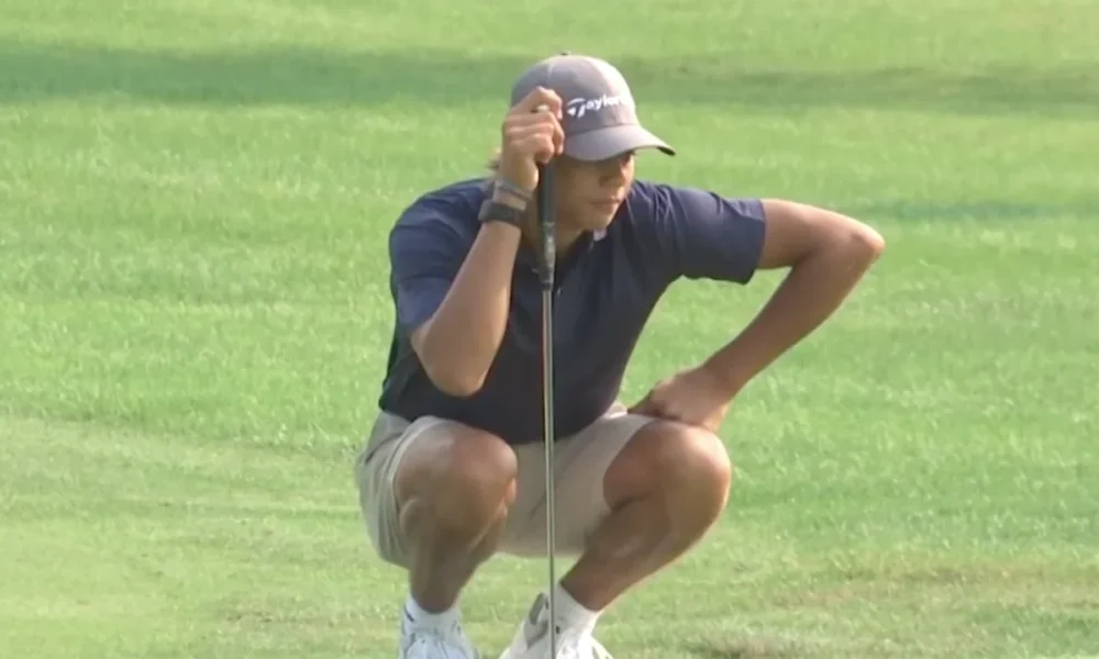 Charlie Woods pasa apuros en la fase de clasificación del U.S.Amateur