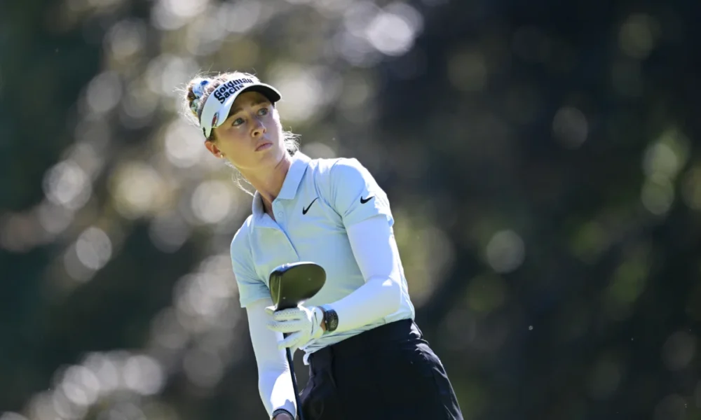 Nelly Korda pasa apuros en la primera ronda del Evian, con el Salón de la Fama en juego, y se queda a 11 golpes de la cabeza