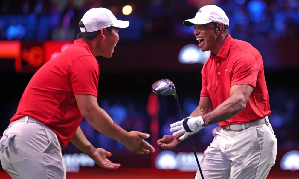 ¿Quién fue la primera persona en enviar un mensaje de texto a Tom Kim tras su victoria en el Genesis Scottish Open? Tiger Woods.