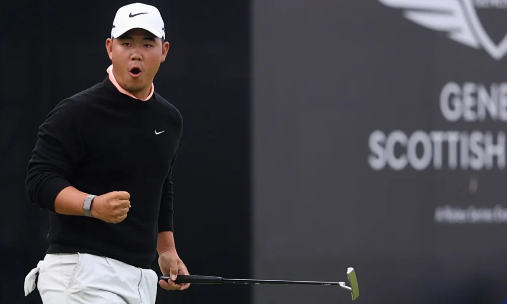 Tom Kim, ganador del Abierto de Escocia, tuvo que armarse de mucha paciencia durante más de 1.000 días para conseguir otra victoria en el circuito.