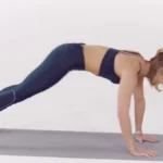 Extensiones de plancha a pica con paso por delante